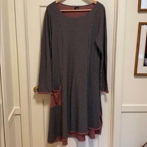 Designer Lisa Bayne Tunic Dress. Size L.